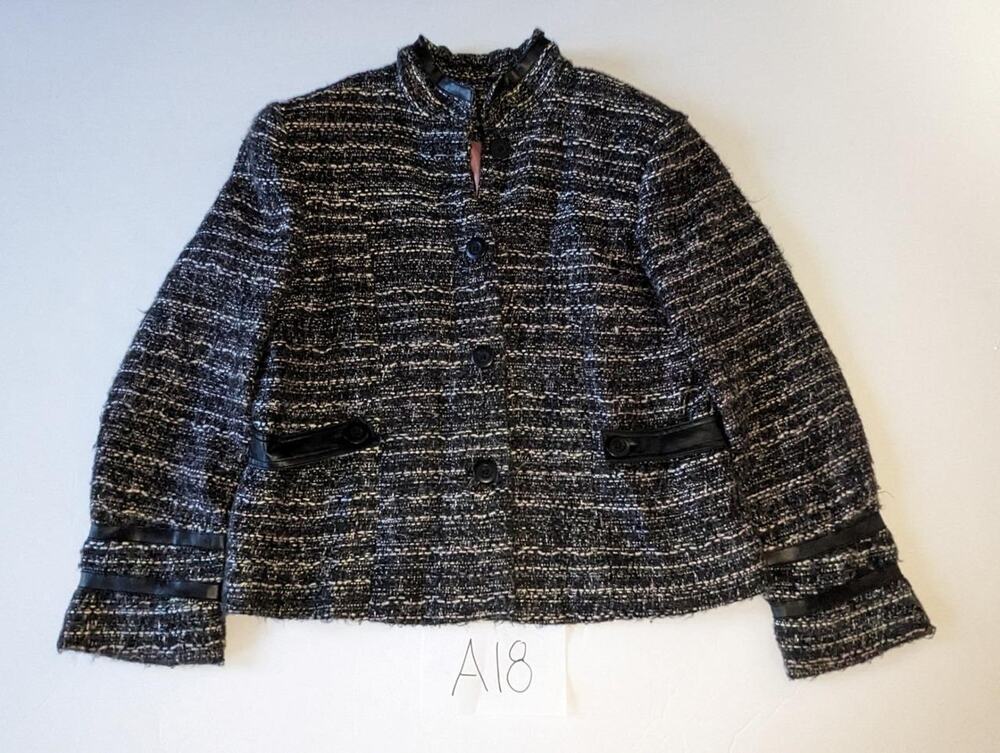 Dalia Woven Jacket Size 6 Petite Lined -1123A18